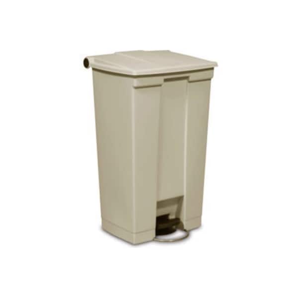 Rubbermaid Fire Safe Step On Plastic Container, 23 Gallon, Beige - FG614600BEIG